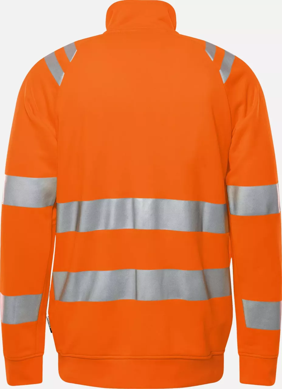 Fristads 301024-230, High Vis Sweat Jacket Class 3 7863 GPSW, image 2, gallery thumbnail