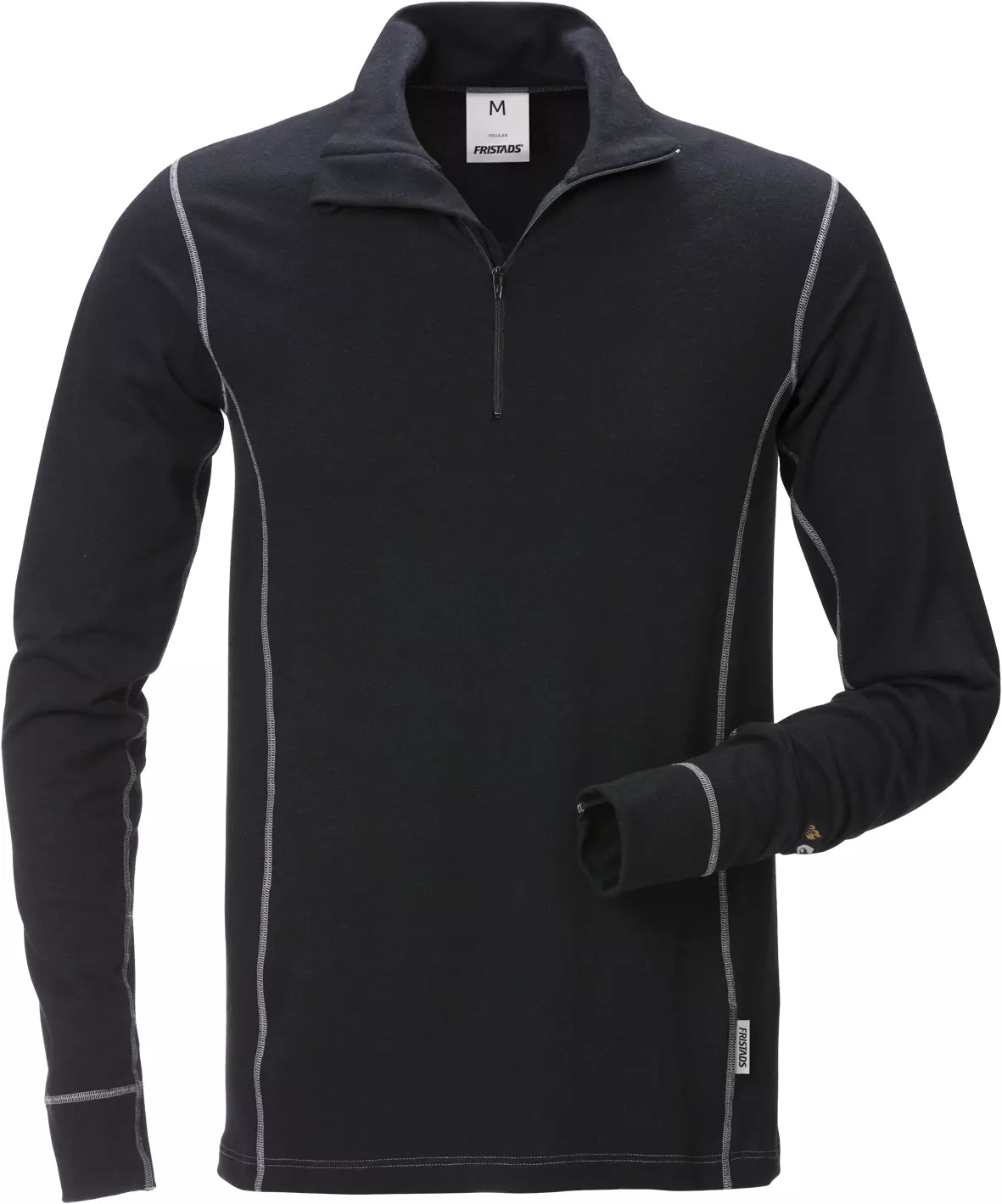 Fristads 121640-940, Flamestat Zipper-T-Shirt Langarm 7029 MOF, image 1