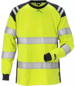 Fristads 129522-171, Flamestat High Vis Long Sleeve T-Shirt, Ladies Class 3 7097 TFLH