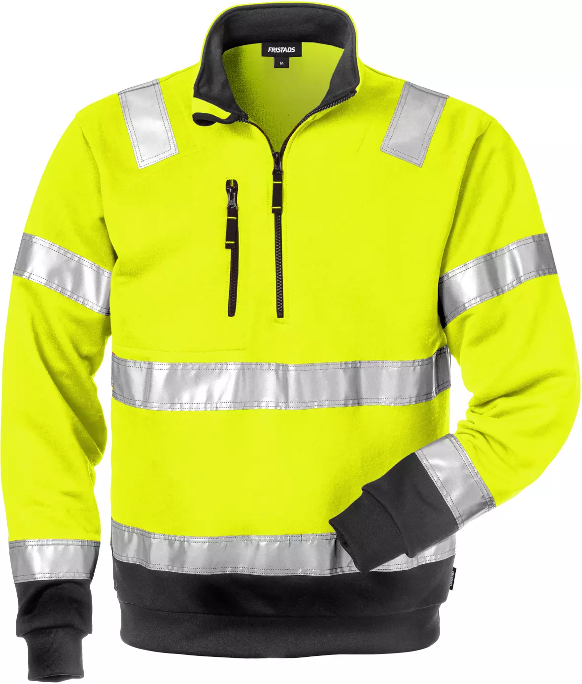 Fristads 100134-196, High Vis Zip Sweatshirt Class 3 728 SHV, image 1