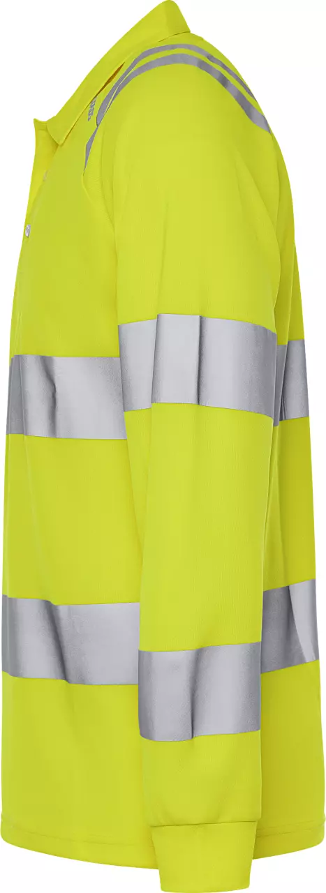 Fristads 301260-130, High Vis Long Sleeve Polo Shirt Class 3 7864 GPST, image 3, gallery thumbnail