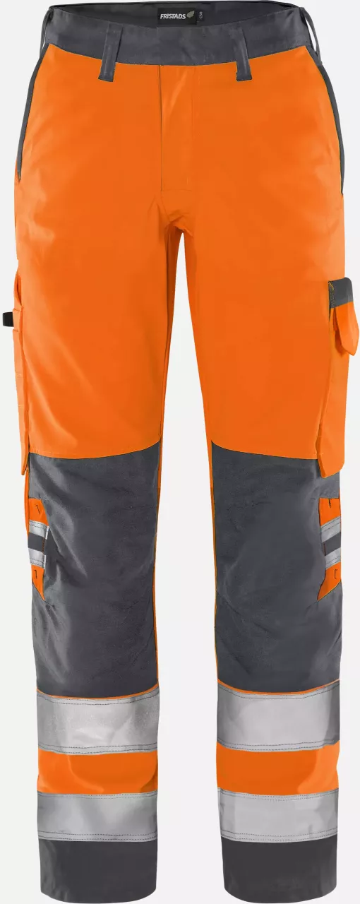 Fristads 131973-286, Green High Vis Ladies Trousers Class 2 2642 GPLU, image 1, gallery thumbnail
