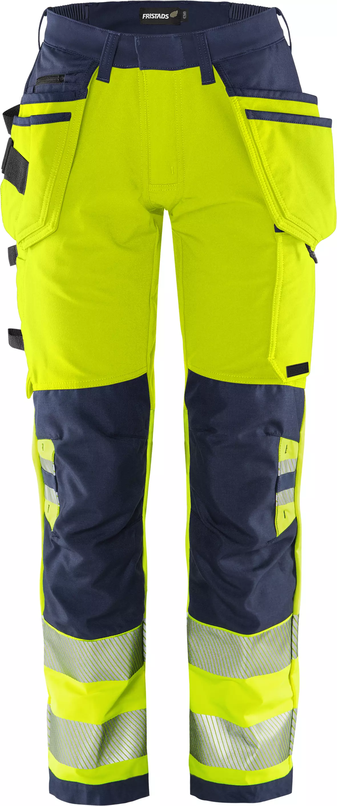 Fristads 134239-171, Green High Vis Craftsman Stretch Trousers Woman Class 2 2664 GSTP