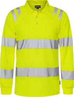 Fristads 301260-130, High Vis Long Sleeve Polo Shirt Class 3 7864 GPST