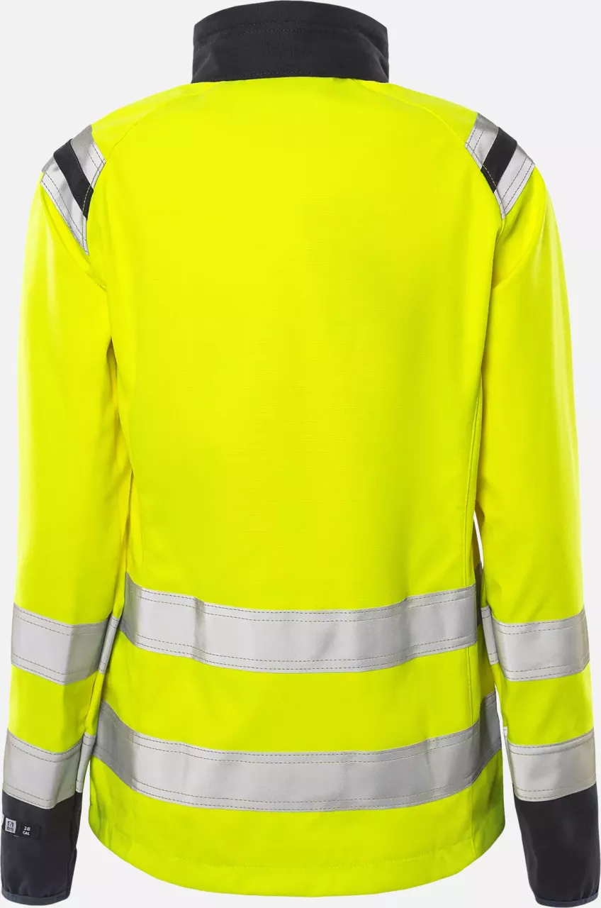 Fristads 130238-171, Flamestat High Vis Women's Softshell Jacket Class 3 4076 FSS, image 2, gallery thumbnail