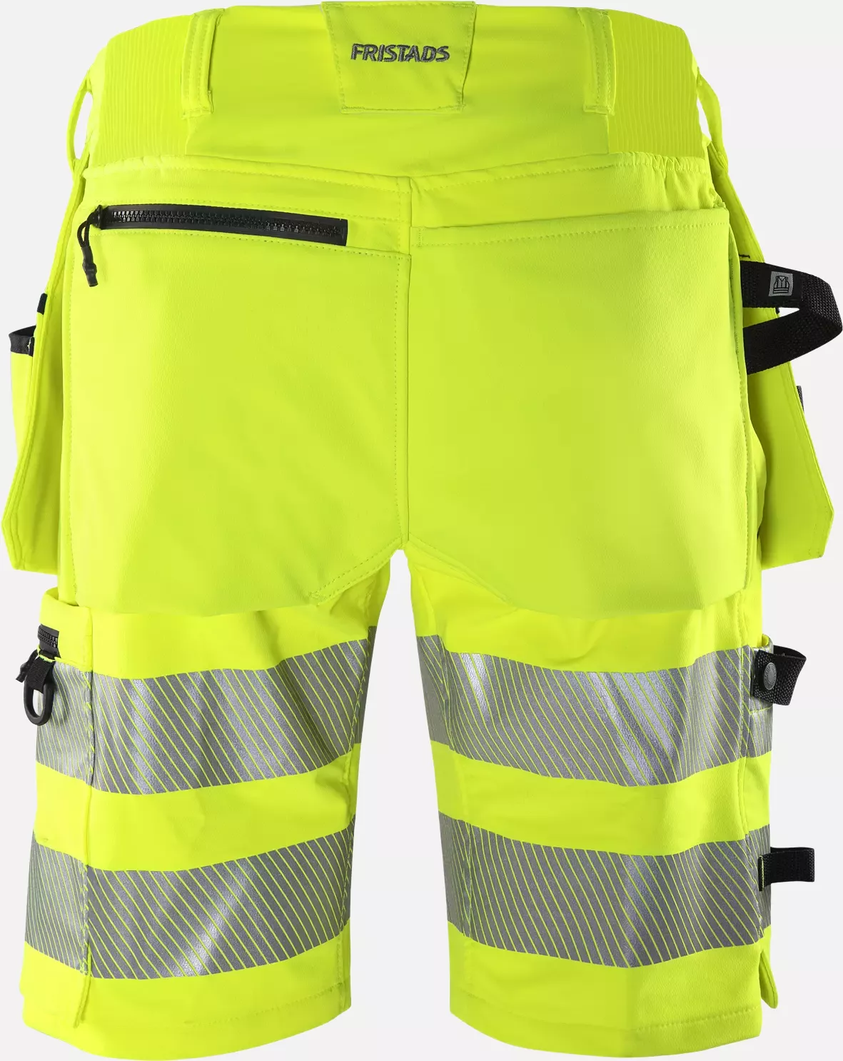 Fristads 134191-196, Green High Vis Craftsman Stretch Shorts Class 2 2646 GSTP, image 2