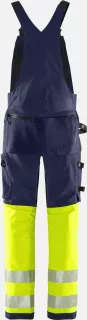 Fristads 134244-171, Green High Vis Stretch Bib Trousers Class 1 1032 GSTP, image 2, gallery thumbnail