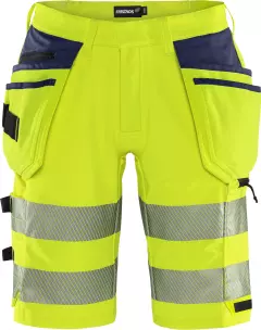 Fristads 134191-171, Green High Vis Craftsman Stretch Shorts Class 2 2646 GSTP