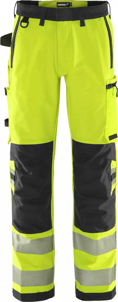 Fristads 134189-196, Green High Visibility Stretch Pants Class 2 2645 GSTP