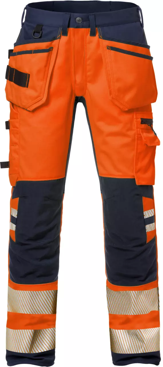 Fristads 127734-271, High Vis Handwerker Stretch-Hose Klasse 2 2707 PLU
