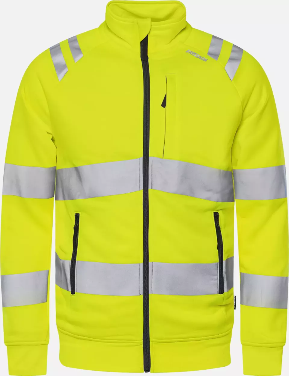 Fristads 301024-130, High Vis Sweat Jacket Class 3 7863 GPSW, image 1, gallery thumbnail