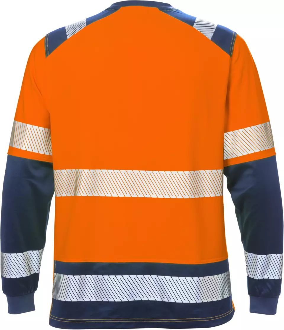 Fristads 129514-271, High Vis T-Shirt Langarm, Klasse 2 7457 THV, image 2, gallery thumbnail