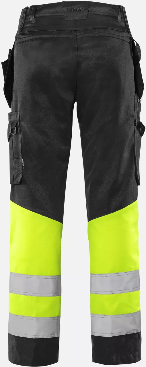 Fristads 131975-196, Green High Vis Craftsman Trousers Class 1 2640 GPLU, image 2, gallery thumbnail