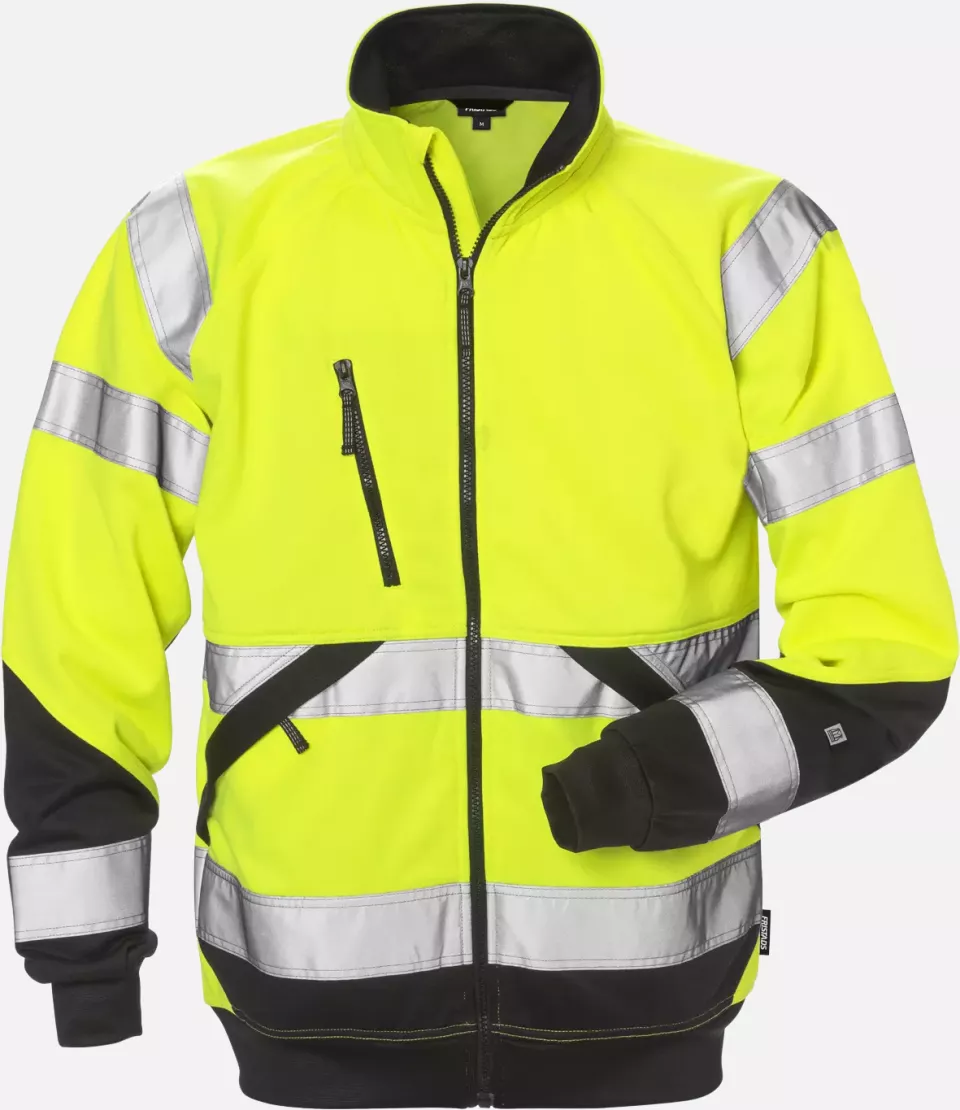 Fristads 126534-196, High Vis Sweat Jacket Class 3 7426 SHV, image 1, gallery thumbnail