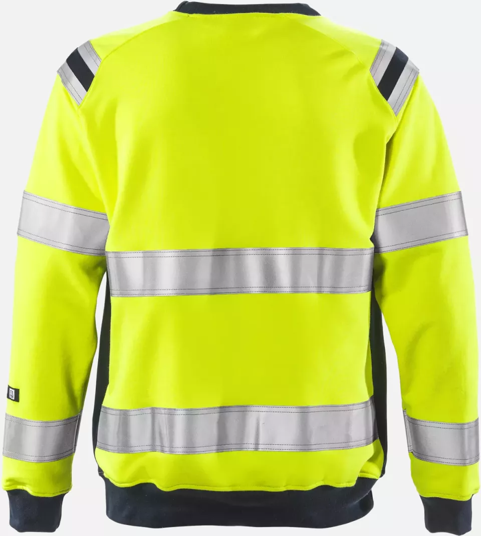 Fristads 109428-171, Flamestat High Vis Sweatshirt Klasse 3 7076 SFLH, image 2, gallery thumbnail