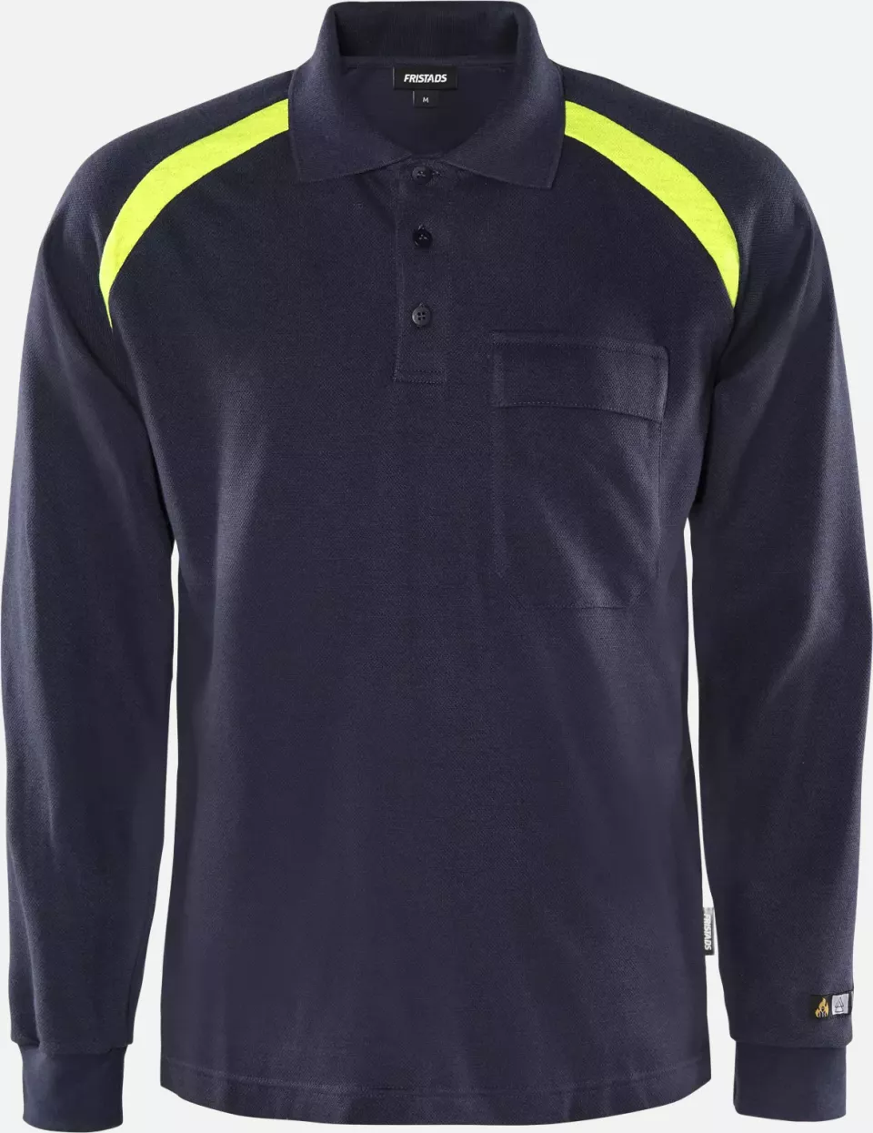 Fristads 100472-540, Flamestat Long Sleeve Polo Shirt 784 PFLA, image 1, gallery thumbnail