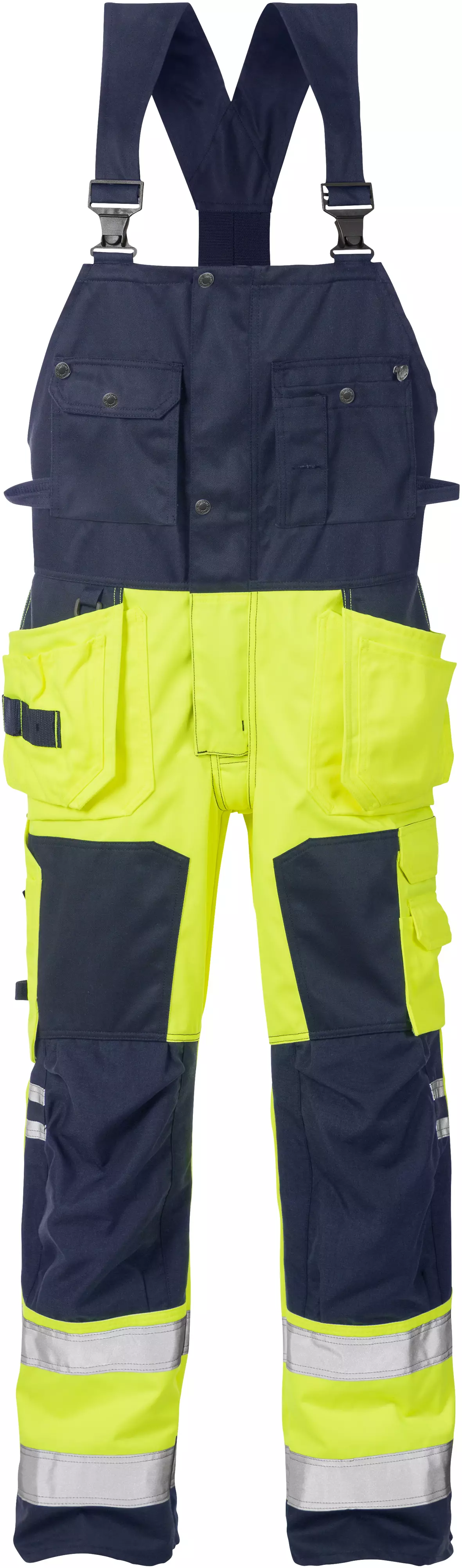 Fristads 101018-171, High Vis Craftsmen's Bib Overall Class 2 1014 PLU, image 1