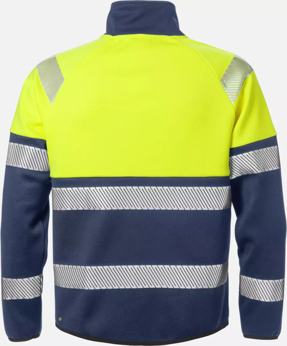 Fristads 129509-171, High Vis Sweat Jacket, Class 1 4517 SSL, image 2, gallery thumbnail