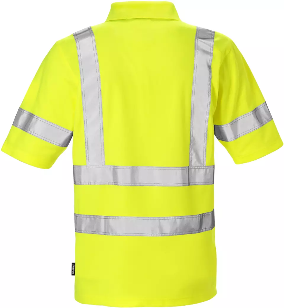 Fristads 111332-130, High Vis Poloshirt 7025 Klasse 3 PHV, image 2, gallery thumbnail