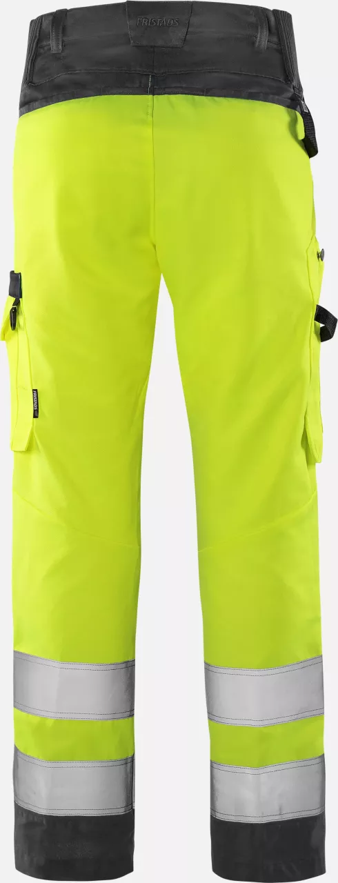 Fristads 131982-196, Green High Vis Trousers Class 2 2651 GPLU, image 2, gallery thumbnail