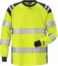 Fristads 125041-171, Flamestat High Vis Long Sleeve T-Shirt Class 3 7077 TFLH