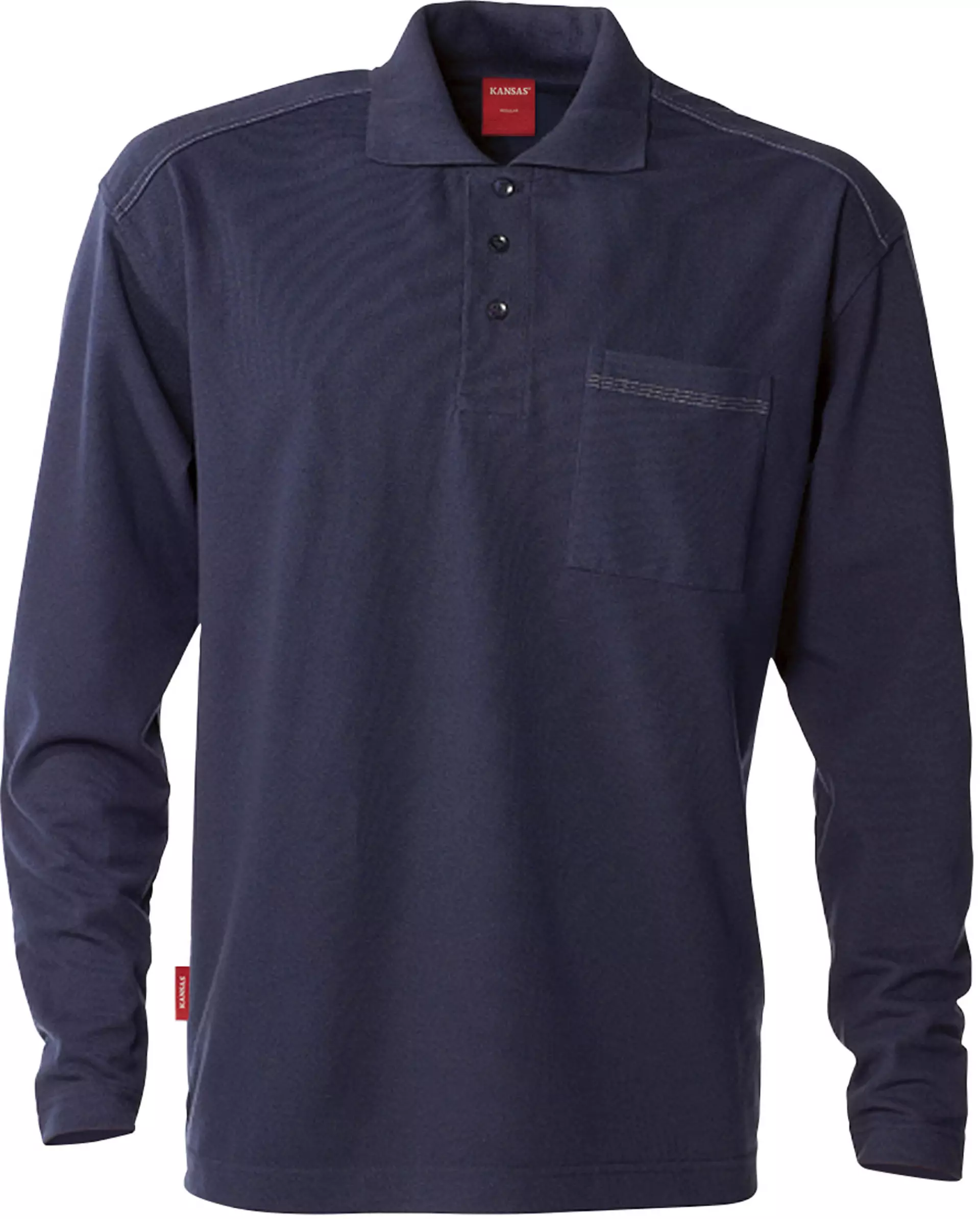 Fristads 100781-540, Long Sleeve Polo Shirt 7393 PM, image 1