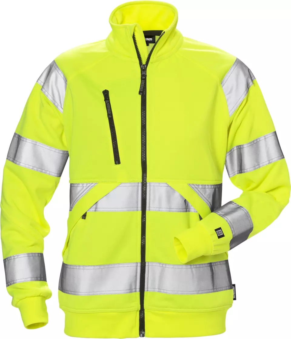 Fristads 126535-130, High Vis Women's Sweat Jacket Class 3 7427 SHV