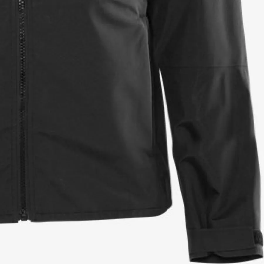 **Ärmelbündchen mit Klettverschluss** bieten einen sicheren, verstellbaren Sitz, der Wärme und Komfort einschließt.