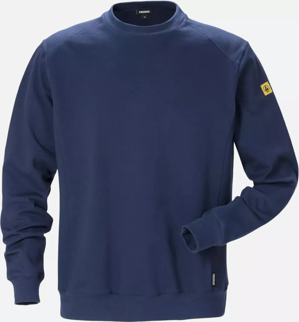 Fristads 125037-540, ESD Sweatshirt 7083 XSM, image 1, gallery thumbnail