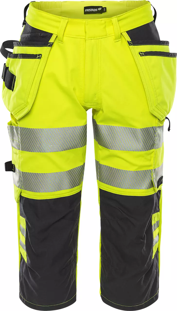 Fristads 301056-196, High Vis Stretch 3/4 Pants Class 2 2666 GSTP