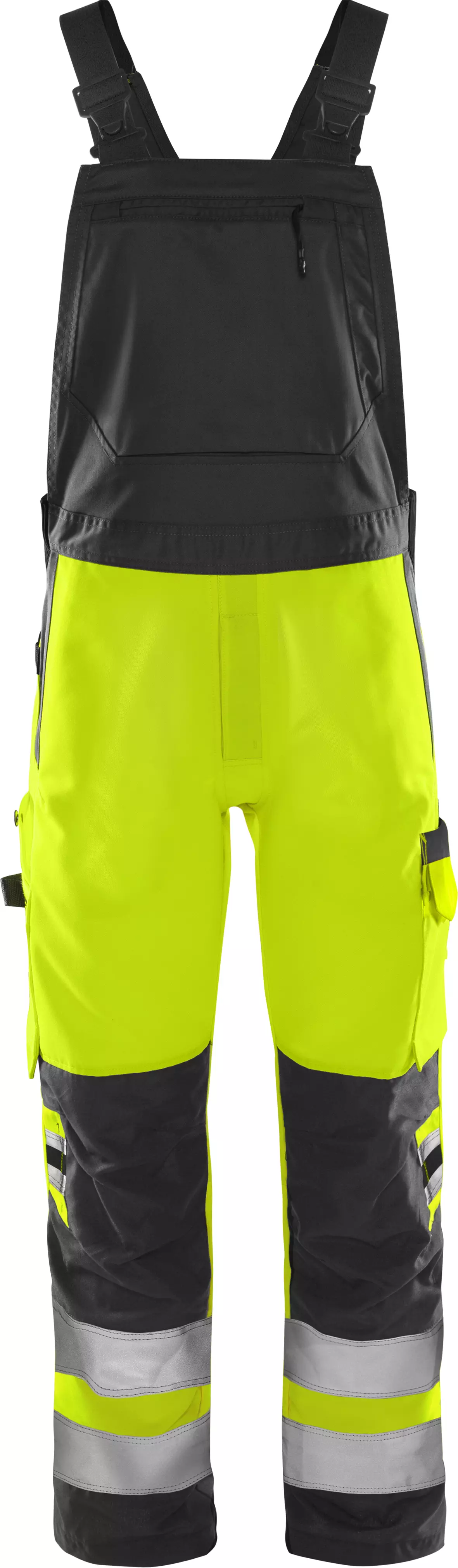 Fristads 131985-196, Green High Vis Latzhose Klasse 2 1030 GPLU, image 1