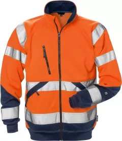 Fristads 126534-271, High Vis Sweat Jacket Class 3 7426 SHV
