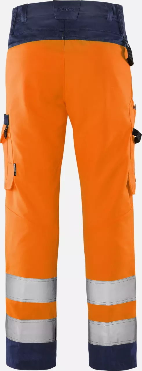 Fristads 131982-271, Green High Vis Trousers Class 2 2651 GPLU, image 2, gallery thumbnail