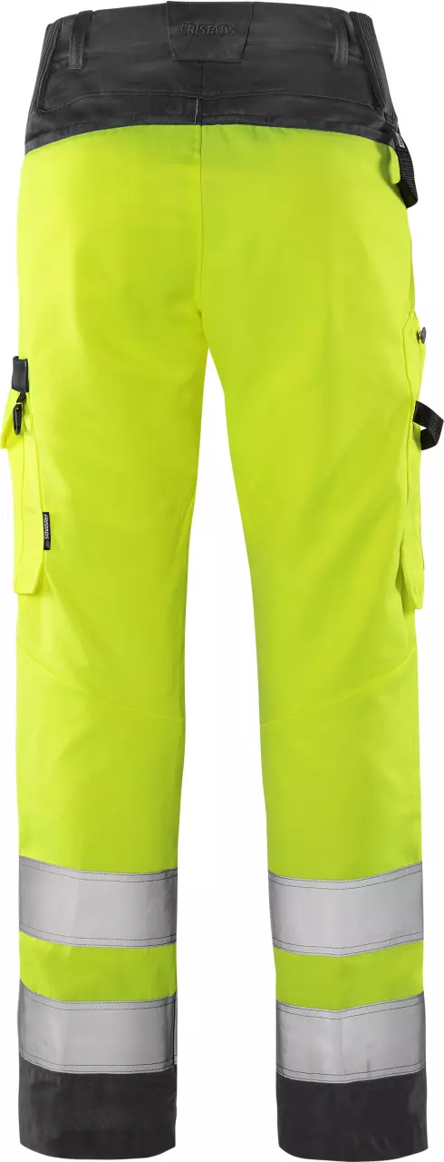 Fristads 131973-196, Green High Vis Ladies Trousers Class 2 2642 GPLU, image 2, gallery thumbnail