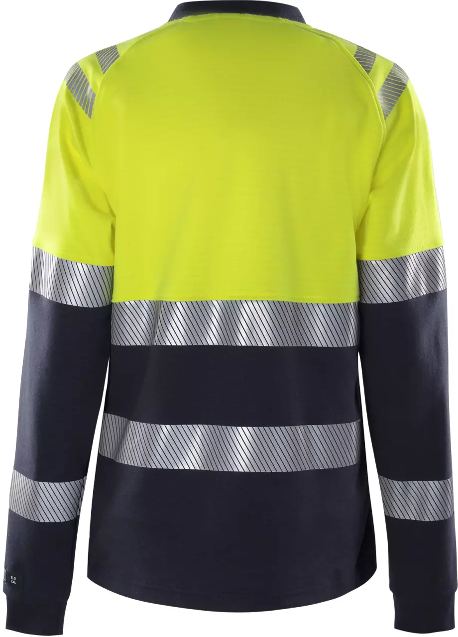 Fristads 133269-171, Flamestat Damen High Vis T-Shirt, La. Klasse 1 7108 TFL, image 2, gallery thumbnail