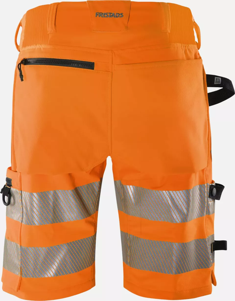 Fristads 134245-230, Green High Vis Stretch Shorts Class 2 2648 GSTP, image 2, gallery thumbnail