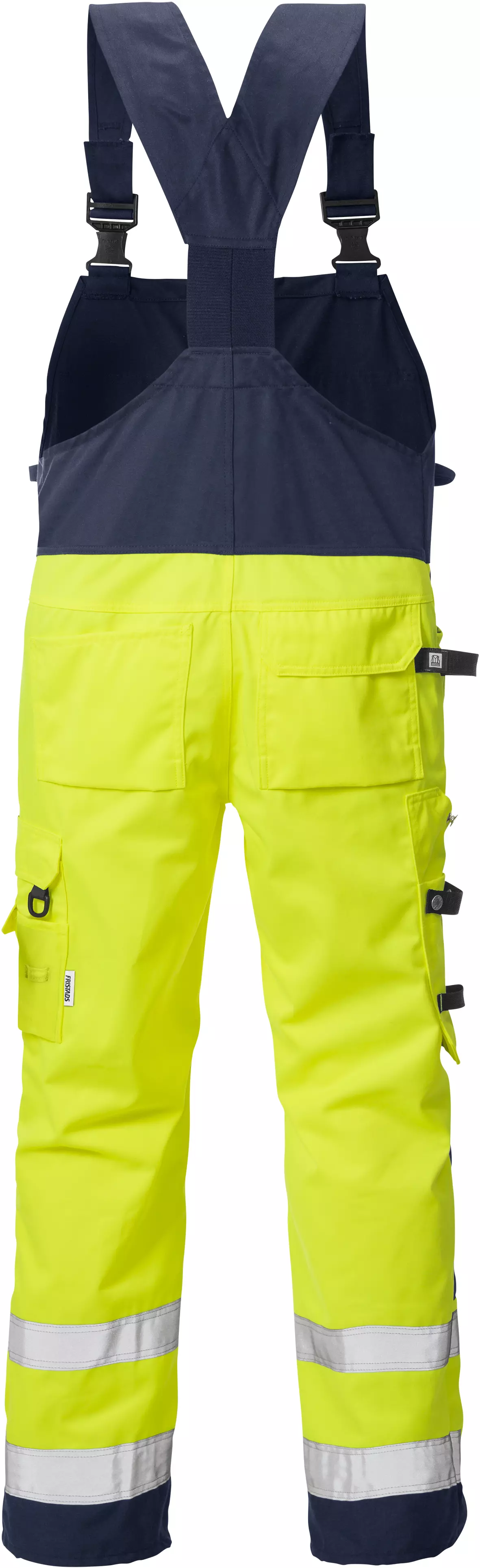 Fristads 101018-171, High Vis Craftsmen's Bib Overall Class 2 1014 PLU, image 2