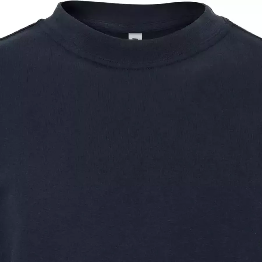 **Round Collar** delivers a clean, classic look with comfortable everyday wearability.