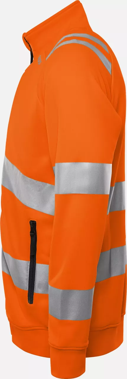 Fristads 301024-230, High Vis Sweat Jacket Class 3 7863 GPSW, image 3, gallery thumbnail