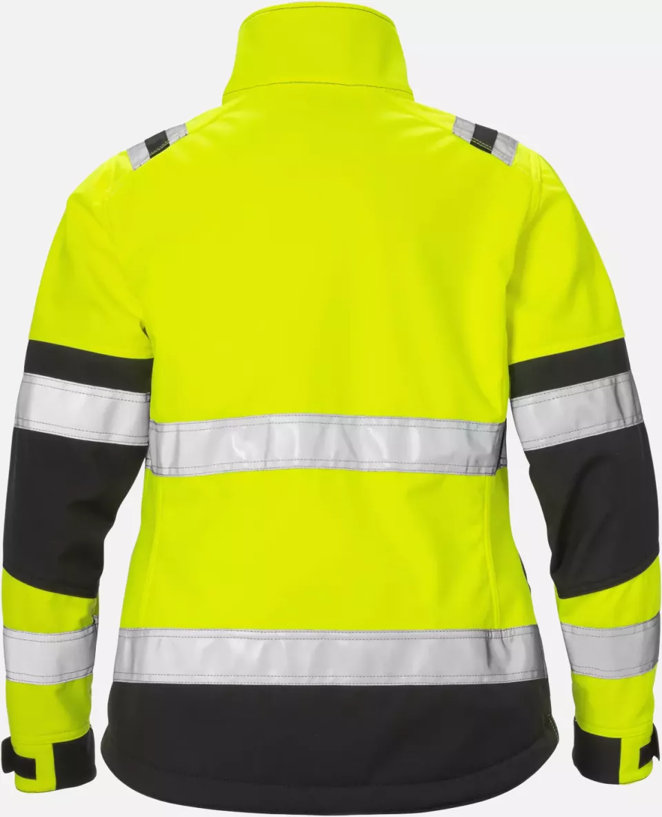 Fristads 125023-196, High Vis Softshell Jacket Ladies Class 2 4183 WYH, image 2, gallery thumbnail