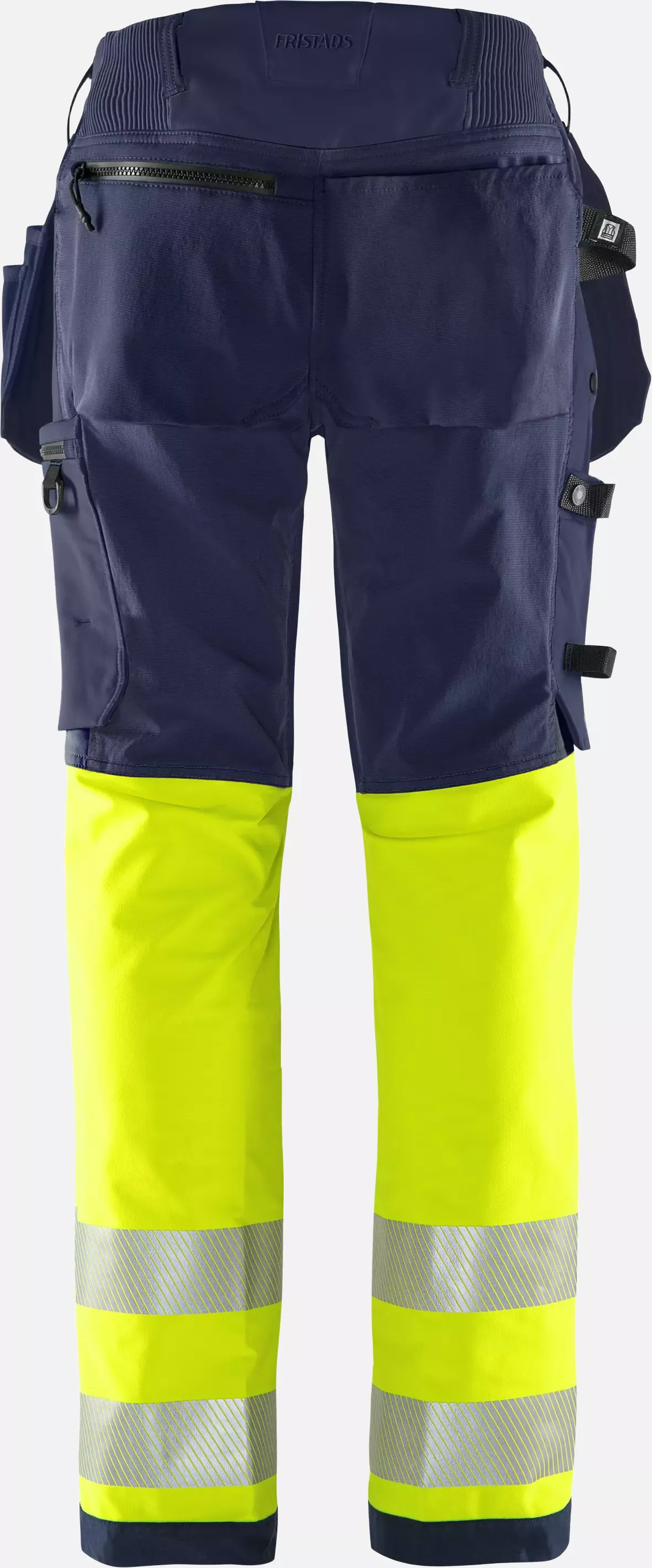 Fristads 134237-171, Green High Vis Craftsman Stretch Trousers Ladies Class 1 2663 GSTP, image 2