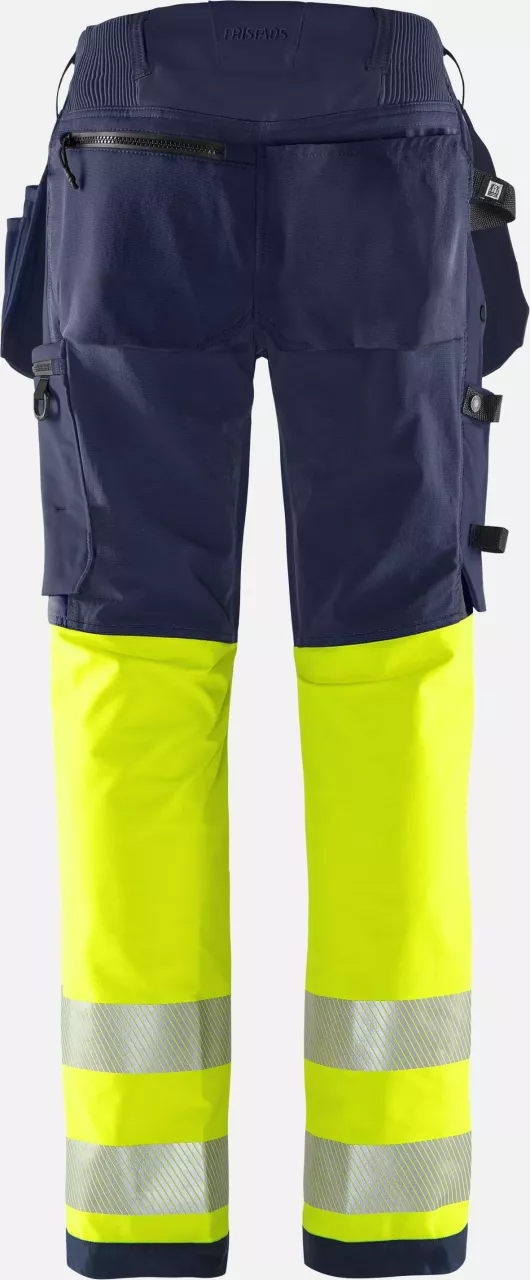 Fristads 134187-171, Green High Vis Handwerker Stretchhose Klasse 1 2643 GSTP, image 2, gallery thumbnail