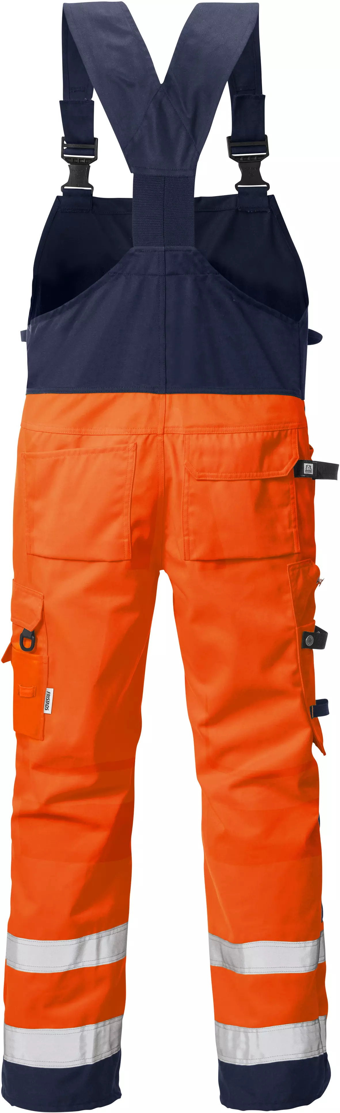 Fristads 101018-271, High Vis Craftsmen's Bib Overall Class 2 1014 PLU, image 2
