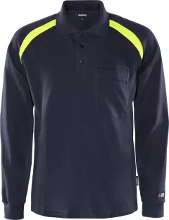 Fristads 100472-540, Flamestat Long Sleeve Polo Shirt 784 PFLA