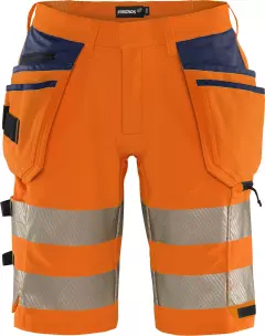 Fristads 134191-271, Green High Vis Craftsman Stretch Shorts Class 2 2646 GSTP