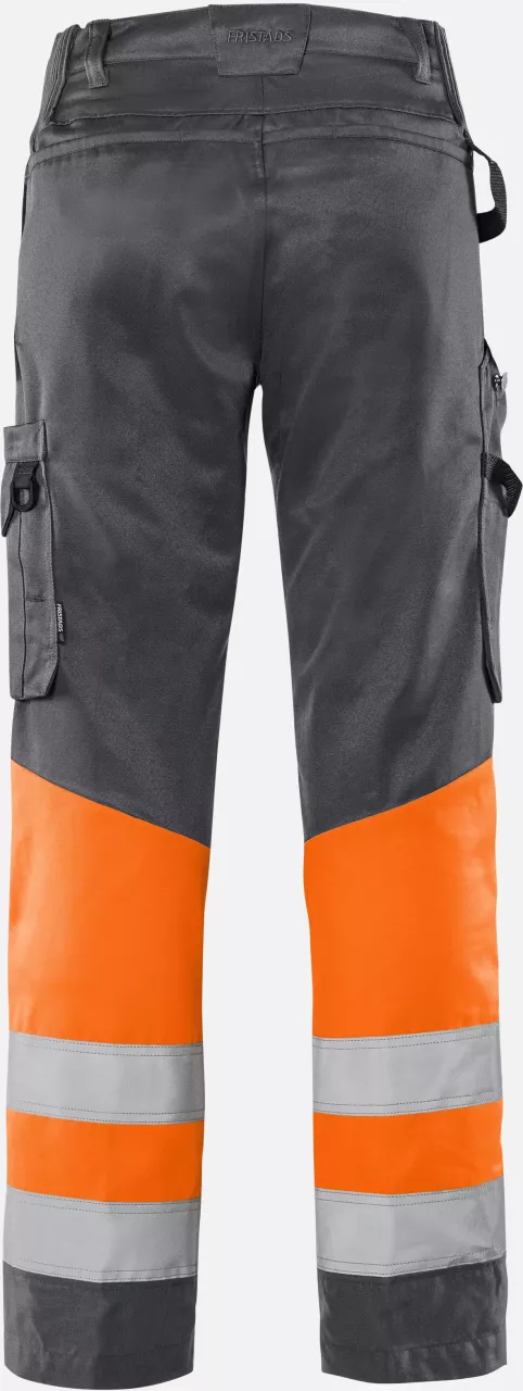 Fristads 134238-286, Green High Vis Trousers Class 1 2649 GPLU, image 2, gallery thumbnail