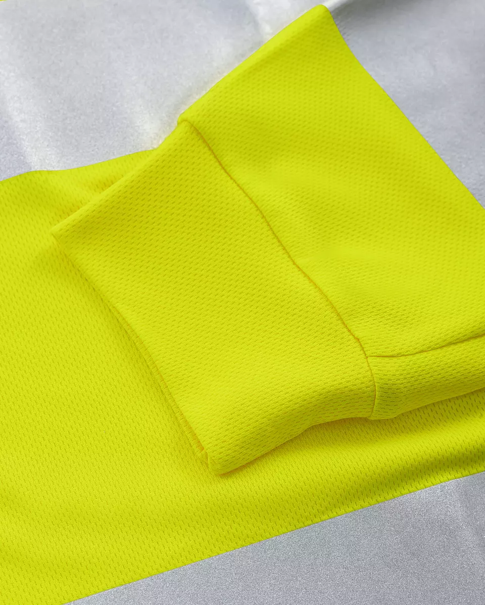 Fristads 301260-130, High Vis Long Sleeve Polo Shirt Class 3 7864 GPST, image 6, gallery thumbnail