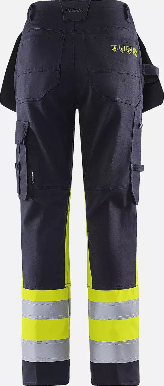 Fristads 129521-171, Flamestat Women's High Vis Stretch Craftsman Trousers, Class 1 2171 ATHF, image 2, gallery thumbnail