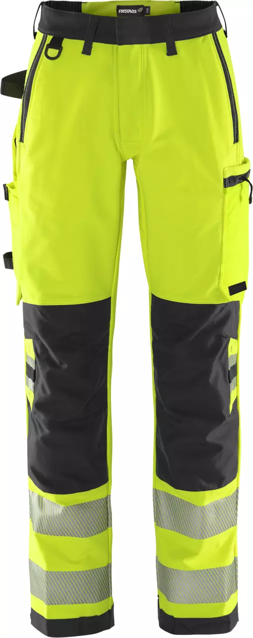 Fristads 134241-196, Green High Vis Stretch Trousers Ladies Class 2 2665 GSTP