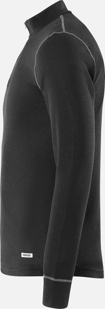 Fristads 127355-940, Zip T-Shirt Long Sleeve 789 OF, image 4, gallery thumbnail